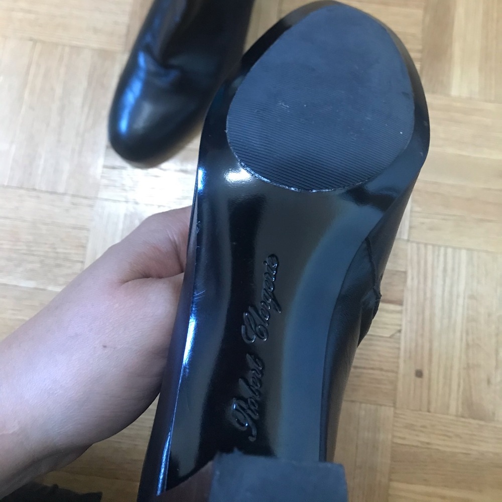 Robert Clergerie Midnight Black Ankle Booties - Picture 5 of 7